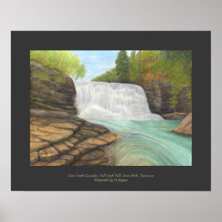 Poster Cascades de Cane Creek - Waterfall Art Imprimer