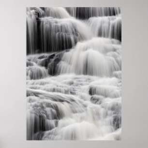 POSTER CASCADES ET CASCADES NOIRES ET GRIS