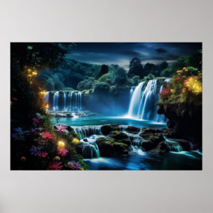 Poster Cascades Paysage Calme Nature