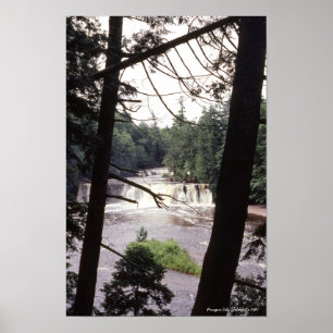 Poster Cascades Presque Isle 1981 Montagnes Porcupine