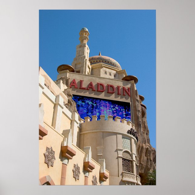 Poster Casino Aladdin Las Vegas (Devant)