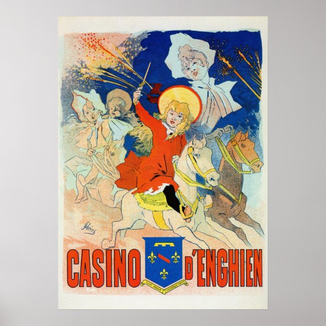 Poster Casino Chéret vintage Belle Epoque (Devant)