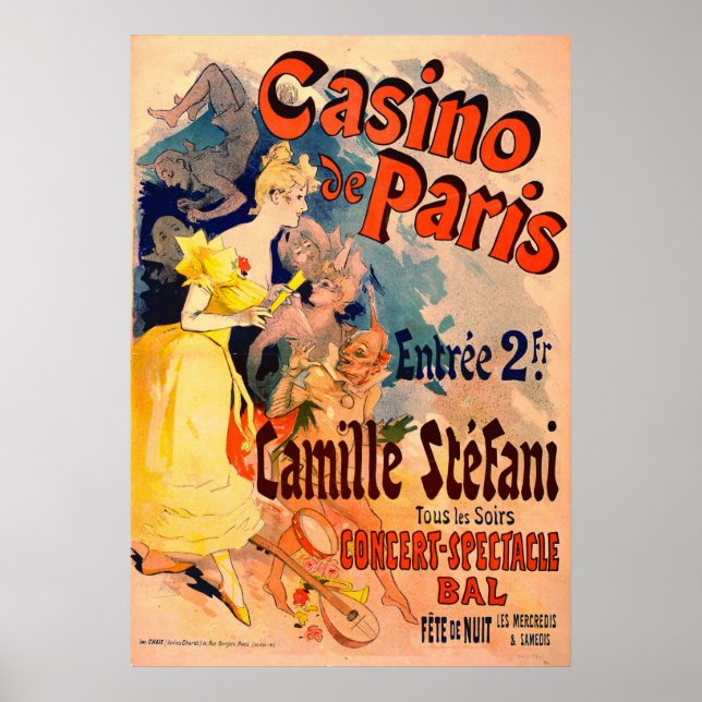Poster Casino de Paris 1891 (Devant)
