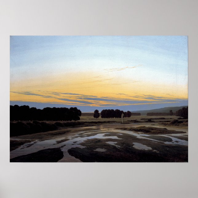 Poster Caspar David Friedrich La Grosse Gehege (Devant)