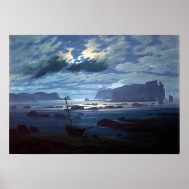 Poster Caspar David Friedrich Mer du Nord (Devant)