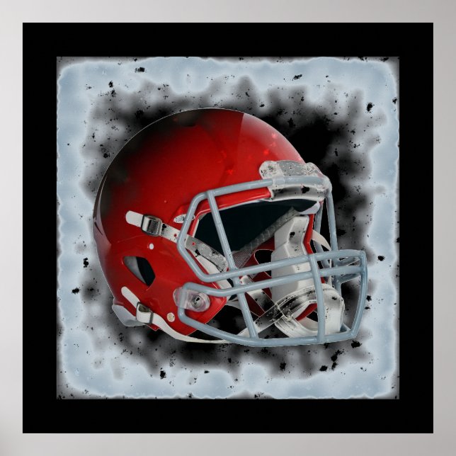 Poster Casque de football Pop Art (Devant)