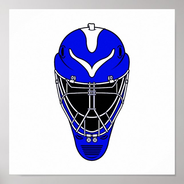 Poster Casque de gardien bleu (Devant)