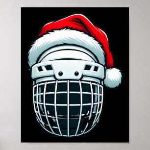 Poster Casque de hockey sur glace drôle Chapeau de Père N