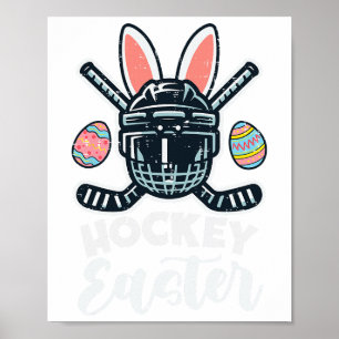Poster Casque de Pâques de hockey sur glace Sports Hommes
