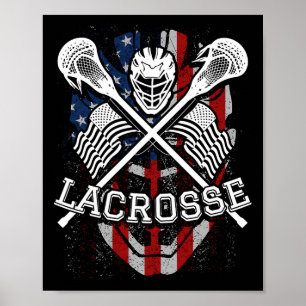 Poster Casque Et Bâtons De Crosse