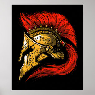 Poster Casque Spartan