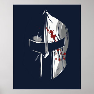 Poster Casque Spartan