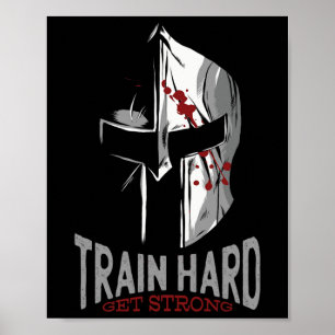 Poster Casque Spartan Sparta Gym Motivation Cadeau