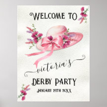 Casquette à fleurs roses Derby Fête des mariées Af