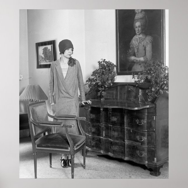 Poster casquette de mode des années 1920 (Devant)