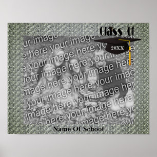 Poster Casquette Et Tassel Graduation Frame Ajouter Votre