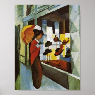 Poster Casquette Shop (Hutladen) 1914