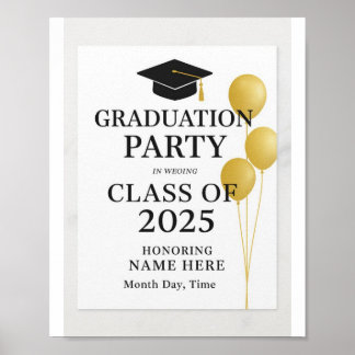 Poster Casquettes de la classe 2025"