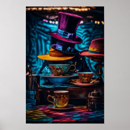 Poster Casquettes de Mad Hatter