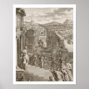 Poster Cassandra Foretells the Trojans Their Fate and is