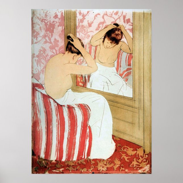 Poster Cassatt - Coiffure (Devant)