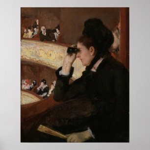 Poster Cassatt - Dans une loge