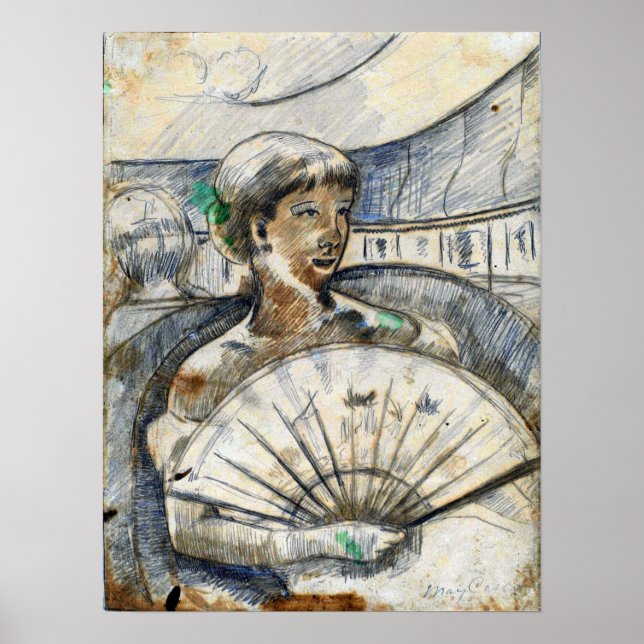 Poster Cassatt - En Boîte D'Opéra (Devant)