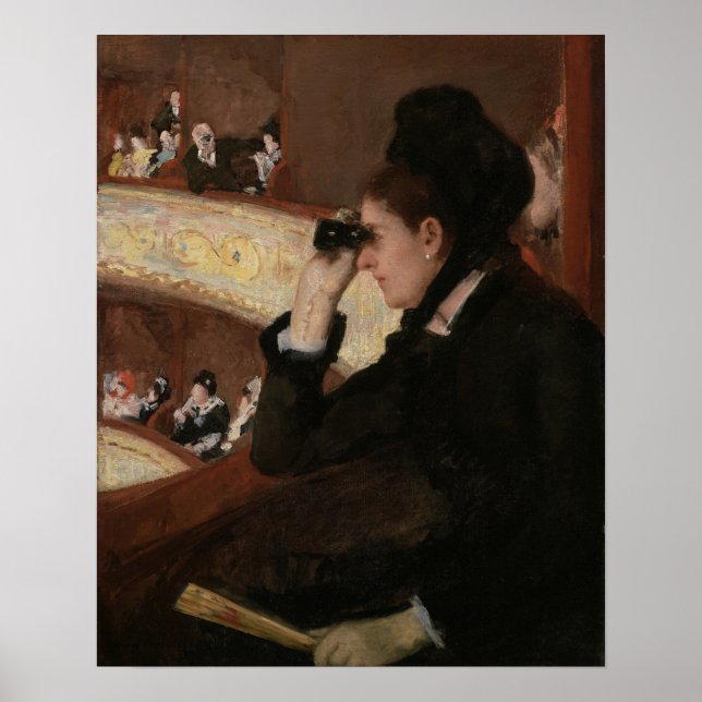 Poster Cassatt - En Loge (Devant)