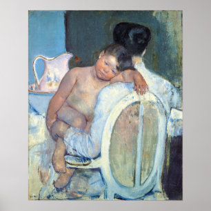 Poster Cassatt - Femme Assis Avec Un Enfant Dans Les Bras