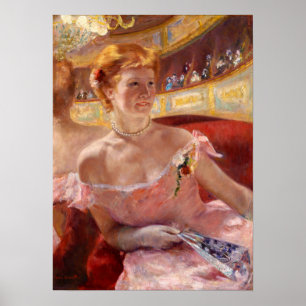 Poster Cassatt - Femme Avec Collier De Perle En Loge