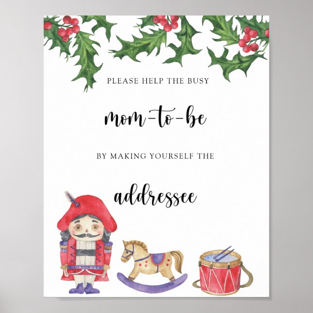 Poster Casse-Noisette - Aide pour la future maman débordé (Devant)