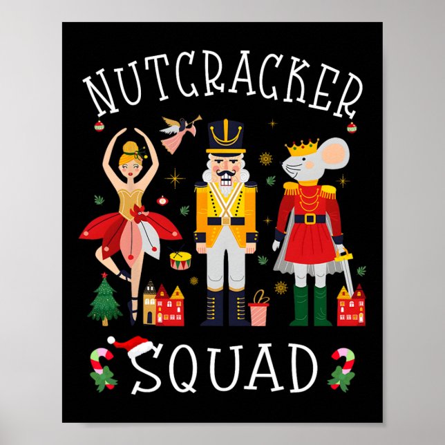Poster Casse-Noisette de Noël Squad Byllet Danse Femmes E (Devant)