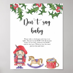 Poster Casse-Noisette - N'utilisez pas le mot bébé Affich