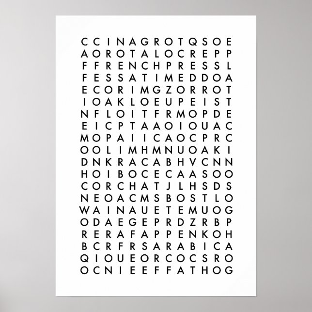 Poster casse-tête de recherche (Devant)