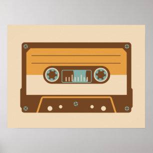 Poster Cassette de bande analogue de mélange