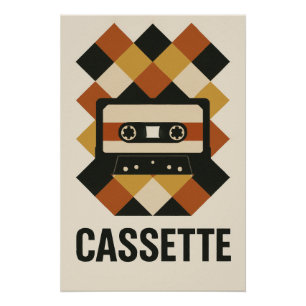 Poster CASSETTE – Une explosion graphique de nostalgie