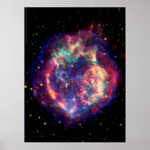 Poster Cassiopée A Supernova ... La mort devient elle