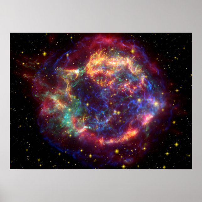 Poster Cassiopée Une supernova (Devant)