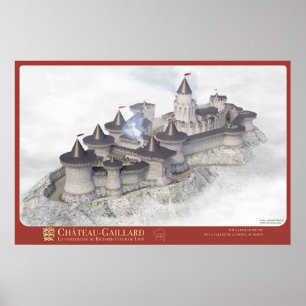 Poster CASTLE-GAILLARD - On its sea of mist hiv