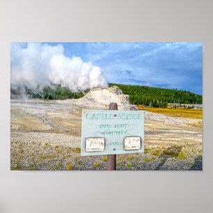 Poster Castle Geyser, Parc national de Yellowstone, Wyomi
