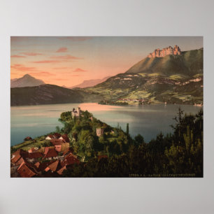 Poster Castle Ruphy, Annecy, France