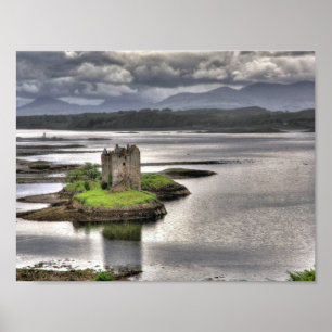 Poster Castle Stalker Appin Argyll Écosse