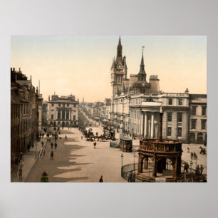 Poster Castle Street, Aberdeen, Scotland Archival Print