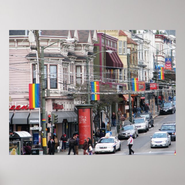 Poster Castro Street - San Francisco, Californie (Devant)