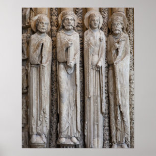 Poster casts of statues from the facade of Chartres