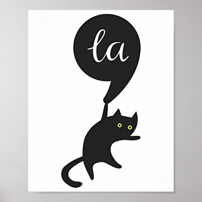 Poster Cat Comma La Kamala Harris Pour Président 2024 Ele (Devant)