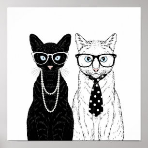 Poster Cat Couple