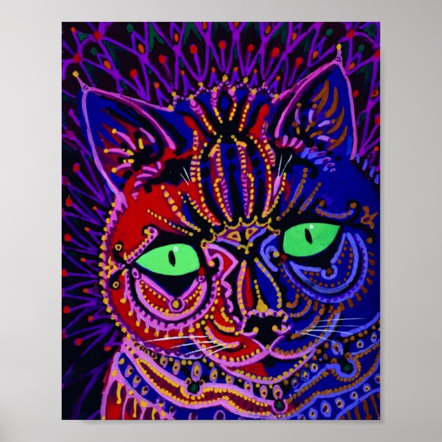 Poster Cat de Louis Wain (Devant)