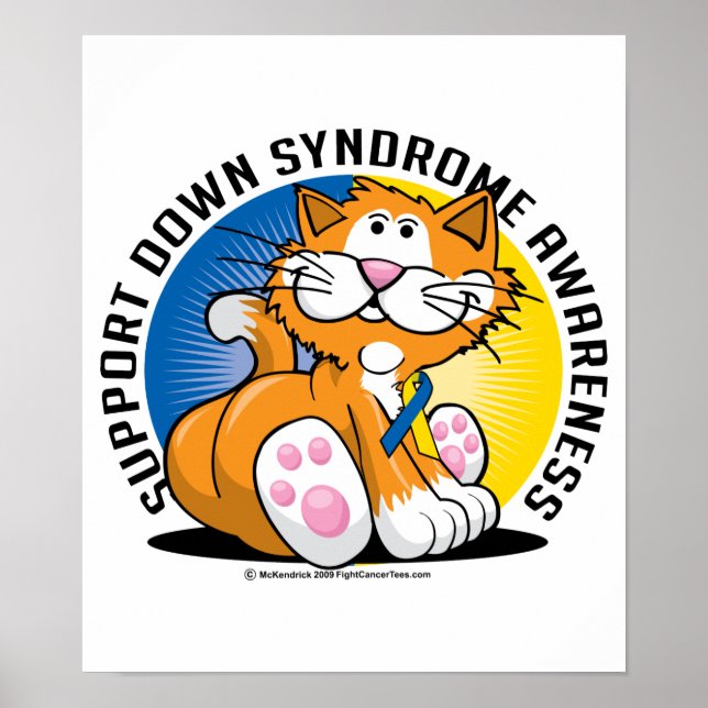 Poster Cat du syndrome de Down (Devant)