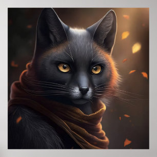 Poster Cat Gris